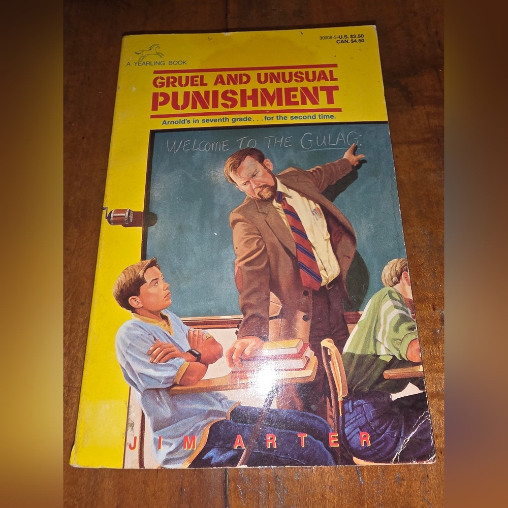 Gruel And Unusual Punishment By Jim Arter 1991 A Yearling Book Vintage